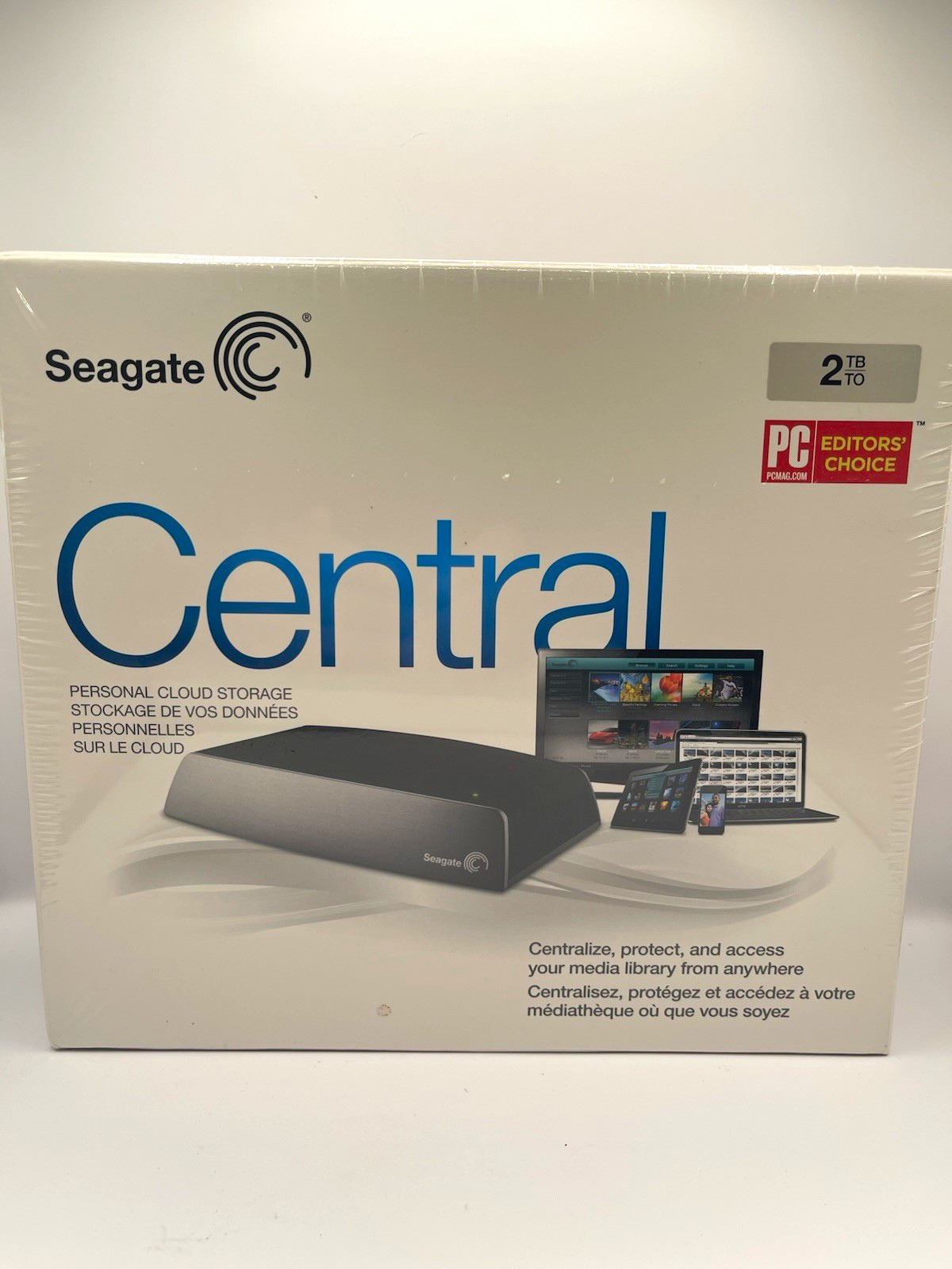 Seagate Central Personal Cloud Storage 2TB Ethernet for PC Mac-Factory sealed