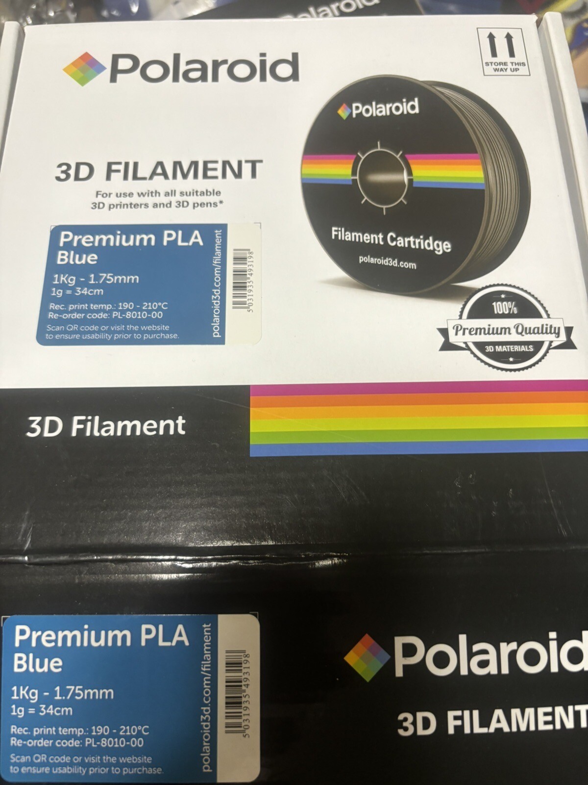 Polaroid Premium PLA 1.75mm 1kg 3d Print Filament Blue Brand New Factory Sealed