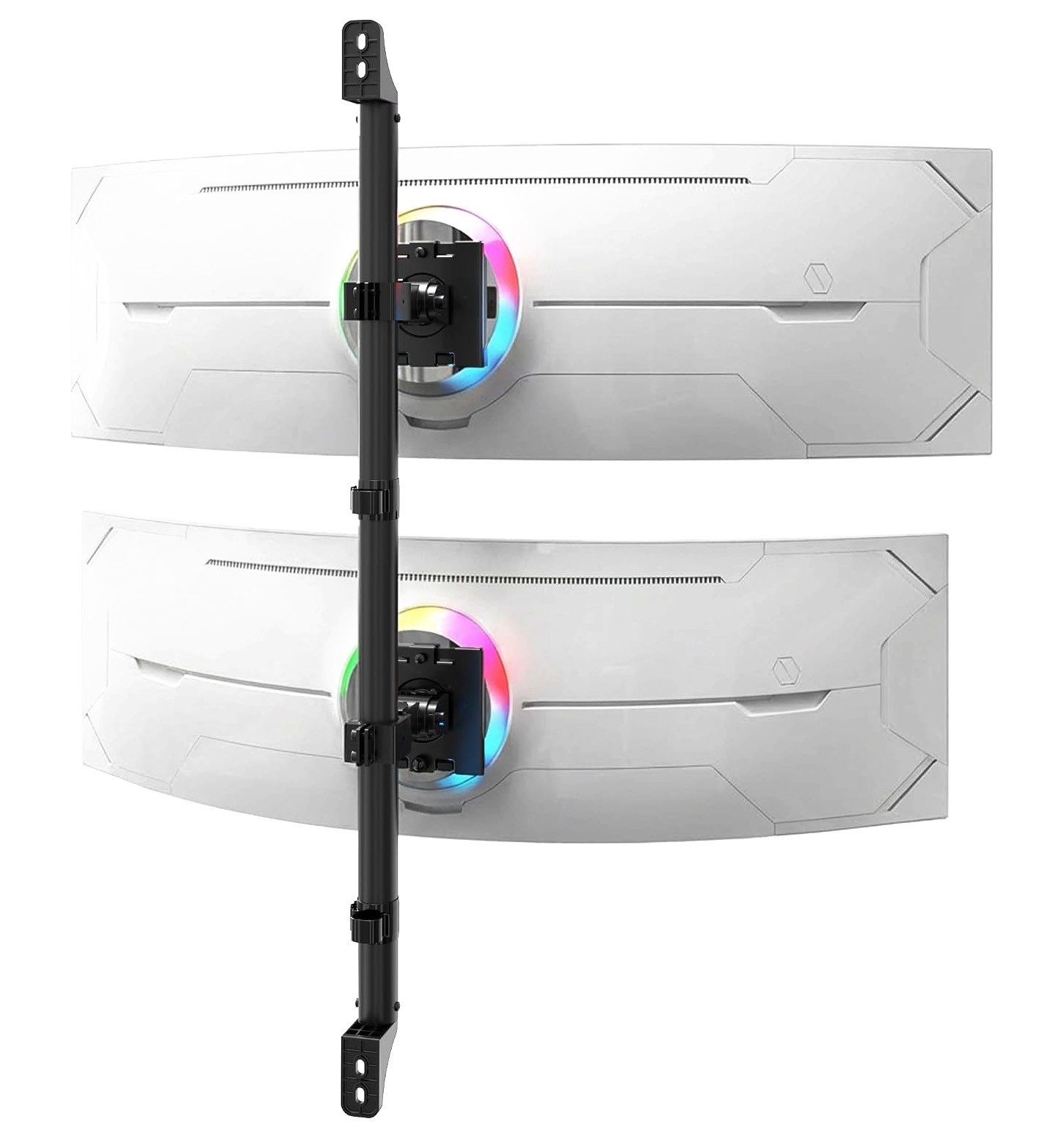 Dual Monitor Mount for Wall Mounting - 17" to 49" - Up to 44 lbs. - VESA 75/100