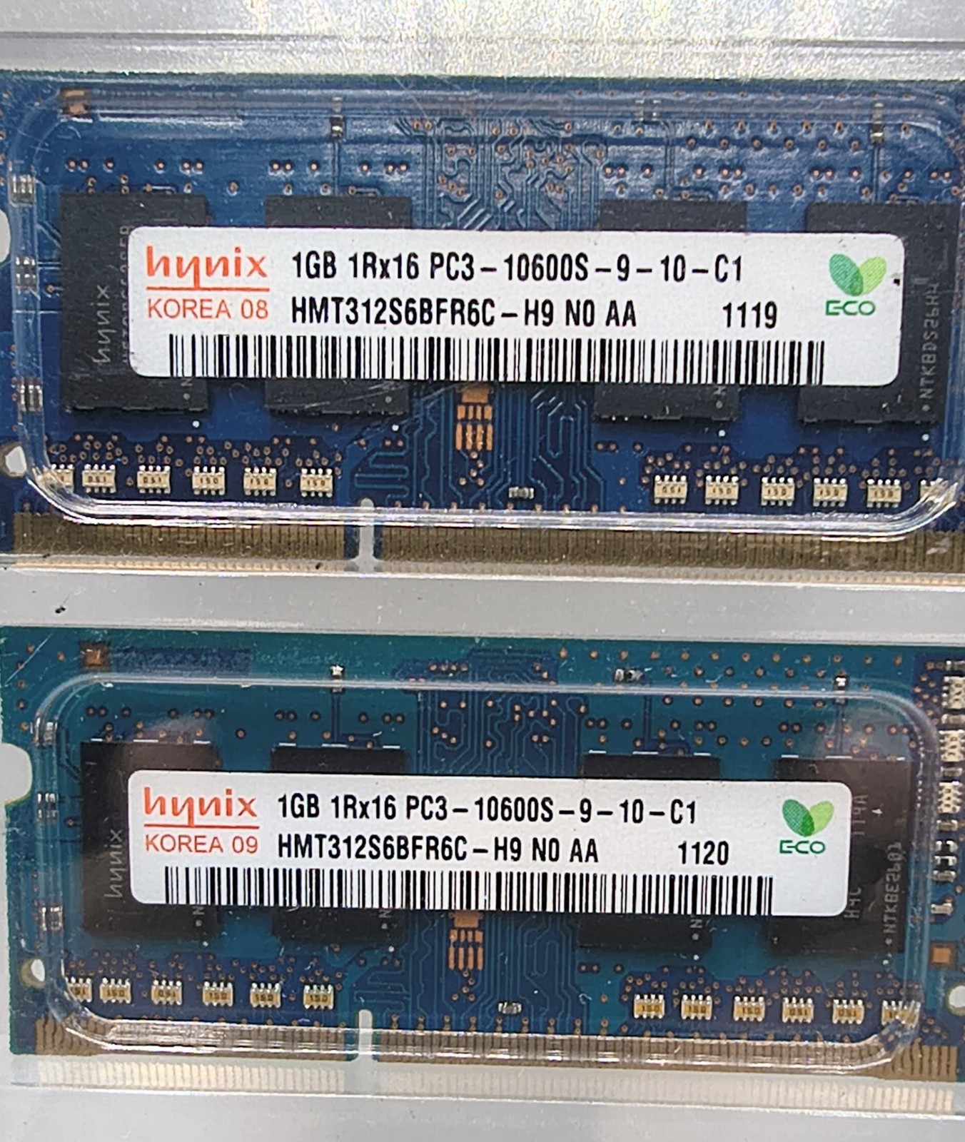 HYNIX HMT312S6BFR6C-H9 2 x 1GB Notebook SODIMM DDR3 PC10600(1333)