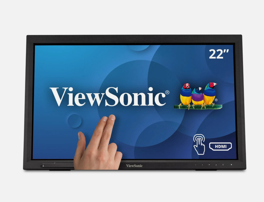 ViewSonic TD2223 22" 75Hz Full HD TN LED Touch Monitor - Black