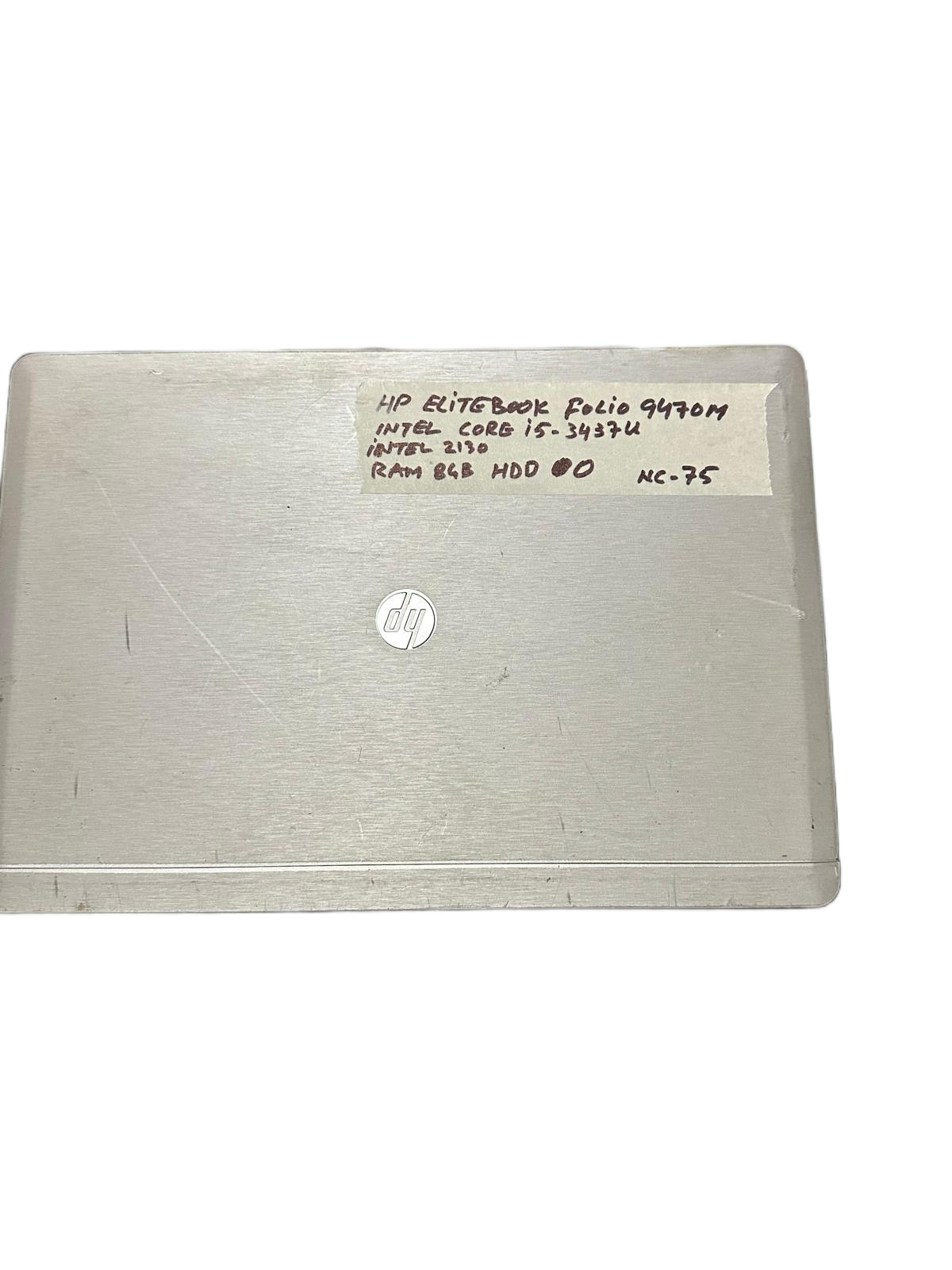 HP EliteBook Folio 9470m 14" Laptop Intel Core i5-3437U 8GB RAM No HDD