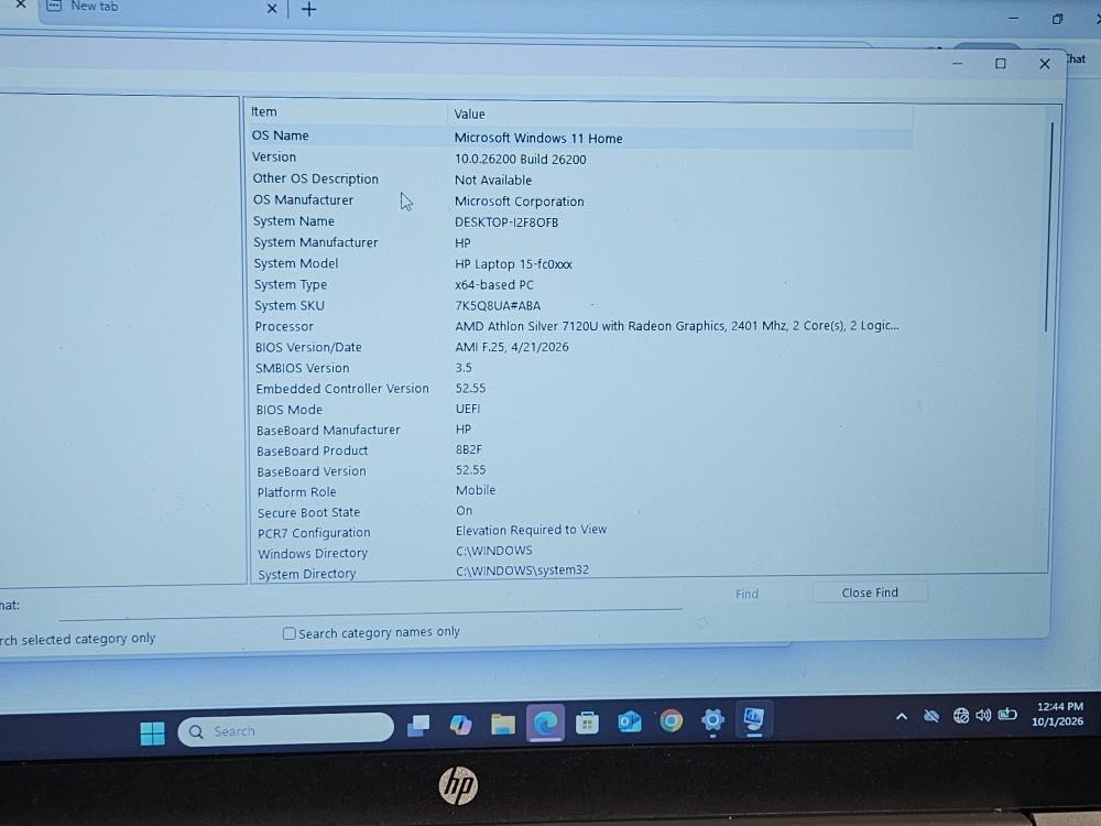 HEWLETT PACKARD 15-FC0105NR (P17034136)