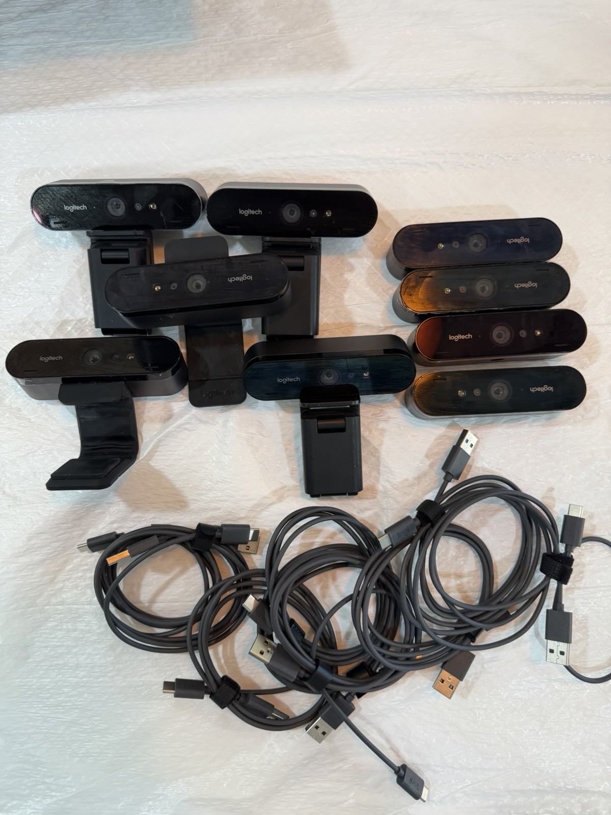 Lot of 9 Logitech BRIO 4K Pro Ultra HD Webcam V-U0040  