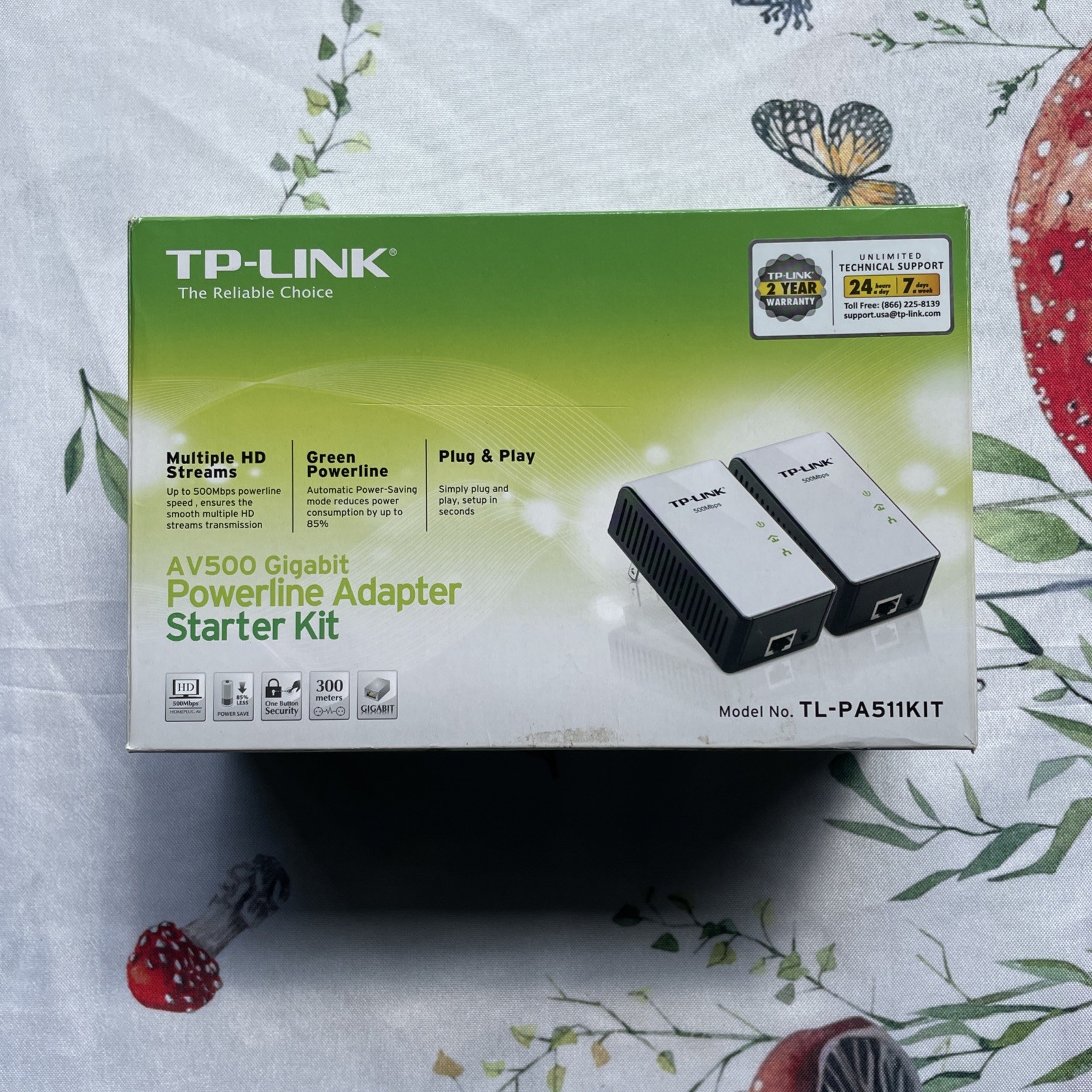 TP-LINK AV500 Gigabit Powerline Adapter Starter Kit CORDS ONLY No. TL-PA511KIT