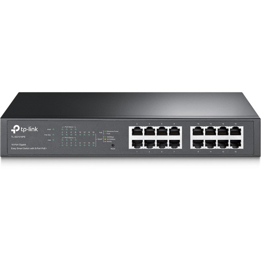 TP-LINK 16-Port Gigabit Easy Smart PoE Switch with 8-Port PoE+ (tl-sg1016pe)
