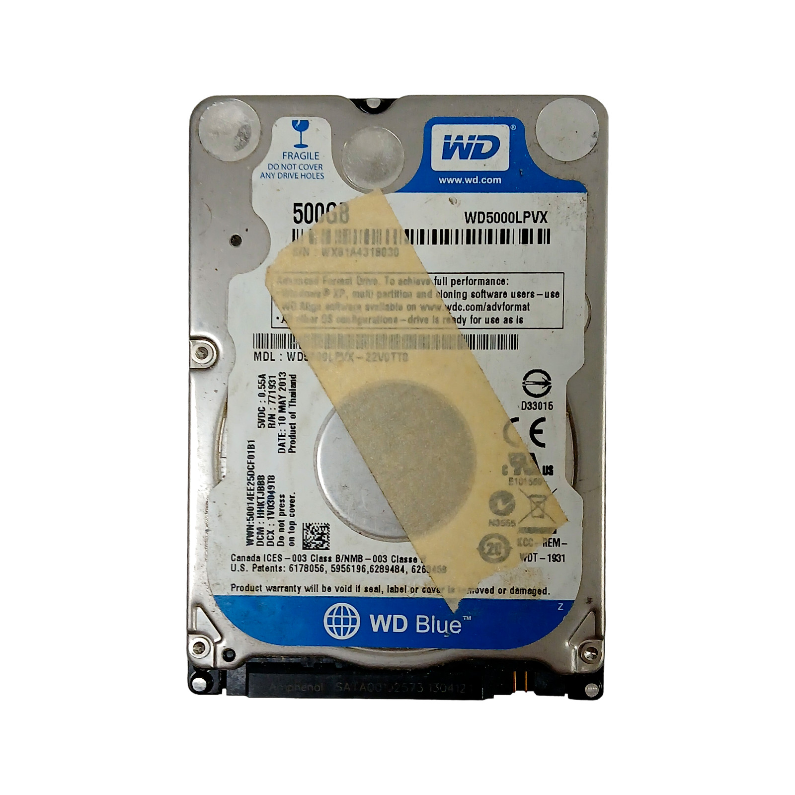 WD 500GB HDD WD5000LPVX-22V0TT0 Donor PCB 2060-771959-000 | DCM HHKTJBBB Repair