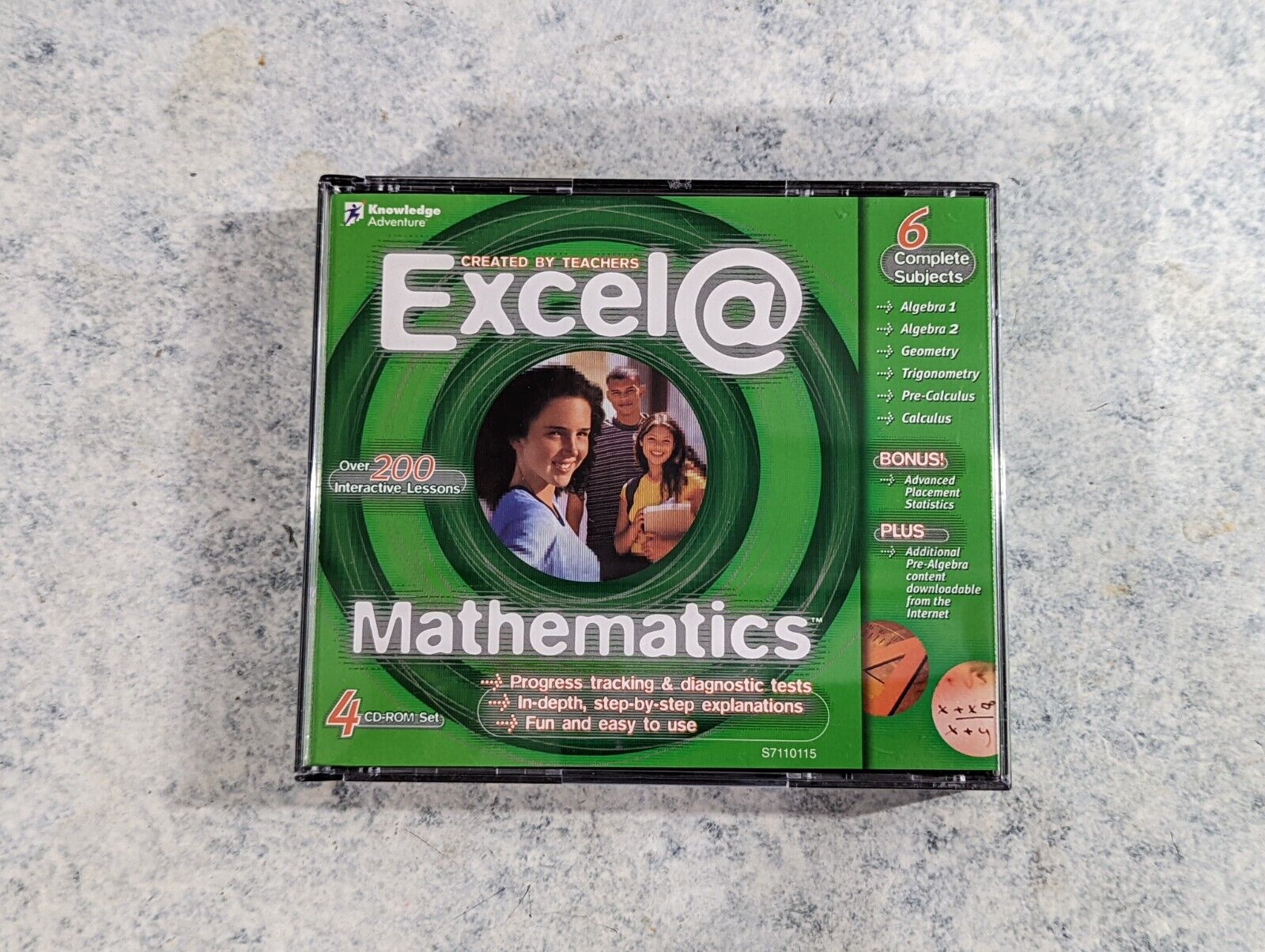 Knowledge Adventure Excel @ Mathematics 4 CD-ROM Set Algebra Trig Pre Calculus