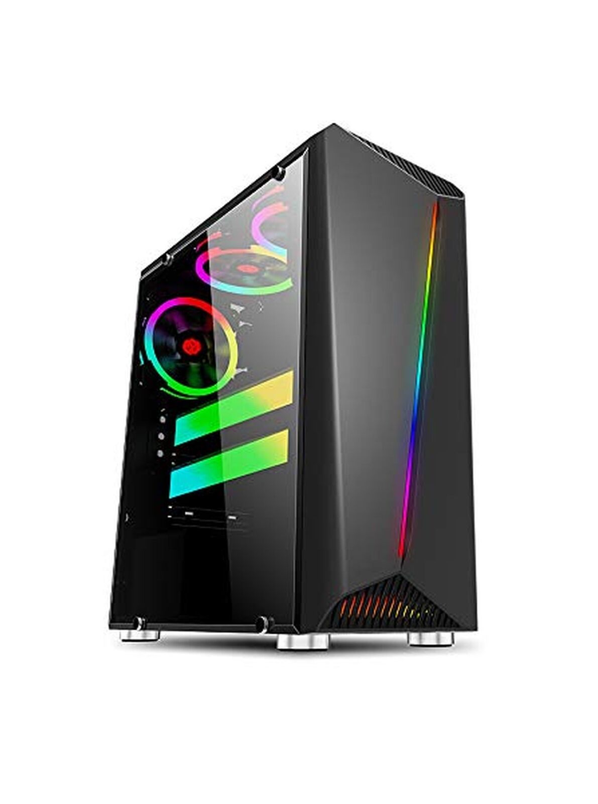 Bgears b-Vigor RGB Mid Tower with Front RGB Light and Side Tempered Glass (BG...