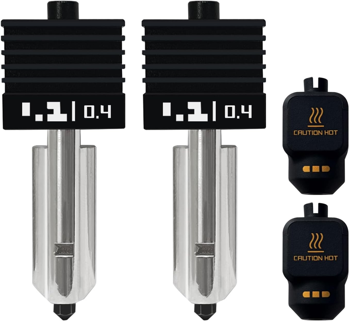 2PK 0.4MM P2S Hotend With Hardened Nozzle For Bambu Lab P2S/X2D/H2S/H2D/H2C/A...