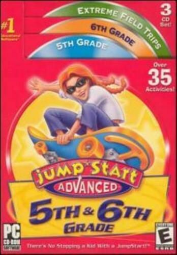 JumpStart Advanced 5th & 6th Grade PC MAC CD evil Dr. math science spelling #B8