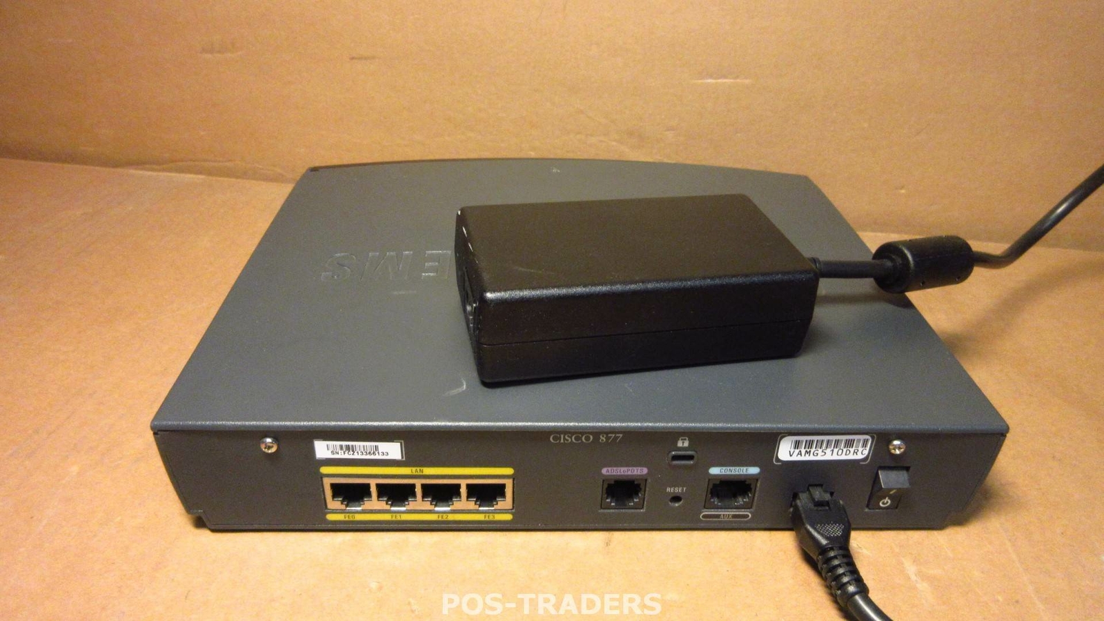 CISCO 877 CISCO877-K9 ADSL Security Router 4 x 10/100Mbps LAN Ports - INCL PSU