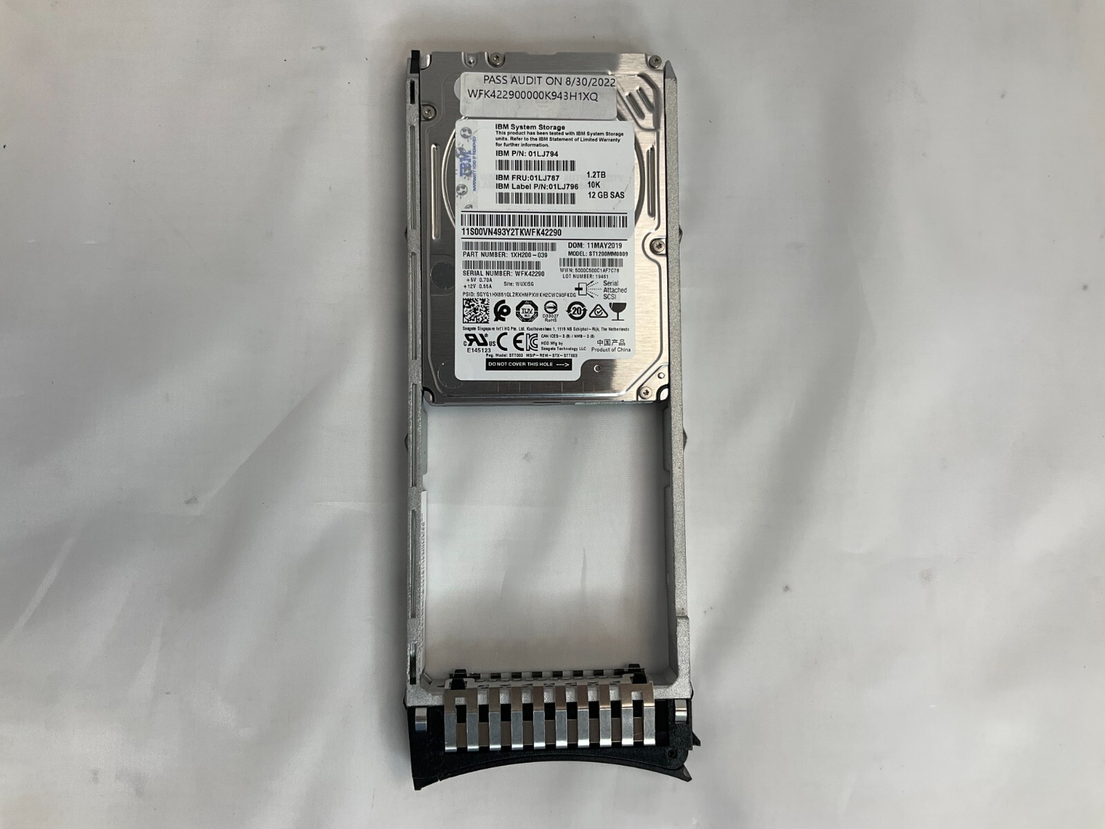 IBM 01LJ787, 01LJ794 1.2 TB 10K 2.5 INCH HDD 2076 Storwize V7000