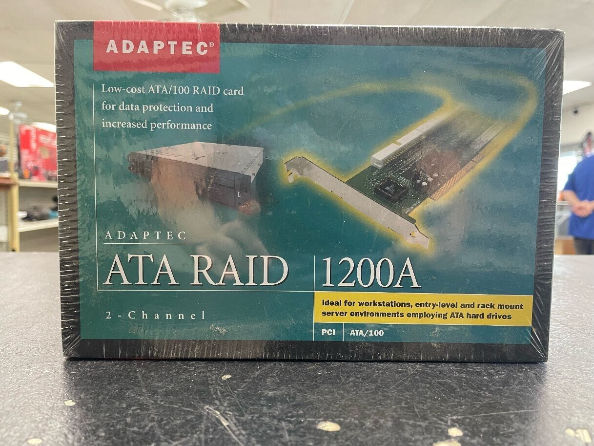 Adaptec ATA RAID 1200A 32-BIT PCI 2-CHANNEL ATA/100 RAID CARD AAR-1200A KIT NEW