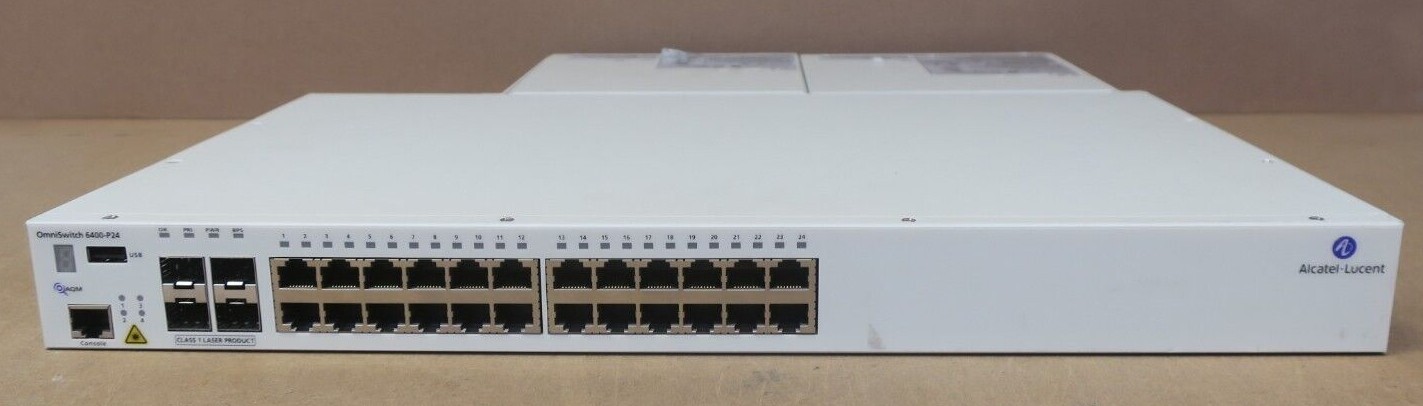 Alcatel-Lucent OmniSwitch OS6400-P24 20x 1GbE PoE +4x SFP/RJ45 1U Switch + Stack