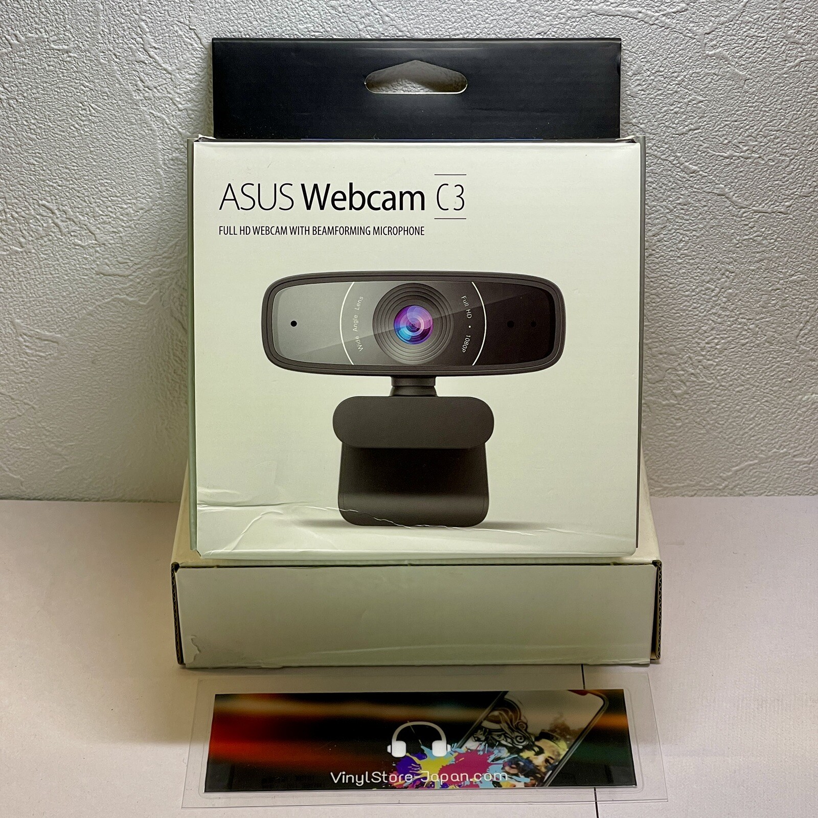 ASUS Webcam C3 1080p HD USB Camera - Beamforming Microphone, Tilt-adjustable, 36