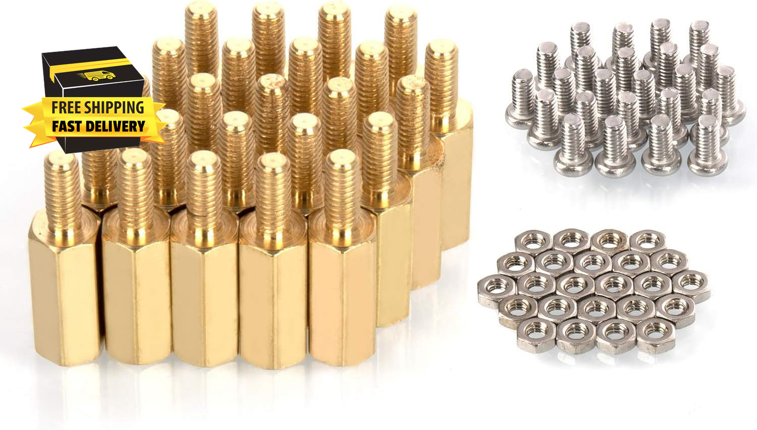 Raspberry Pi 3 Model B+ Standoffs Pack 24 Pieces/Lot M2.5 (11Mm Body + 6Mm Screw