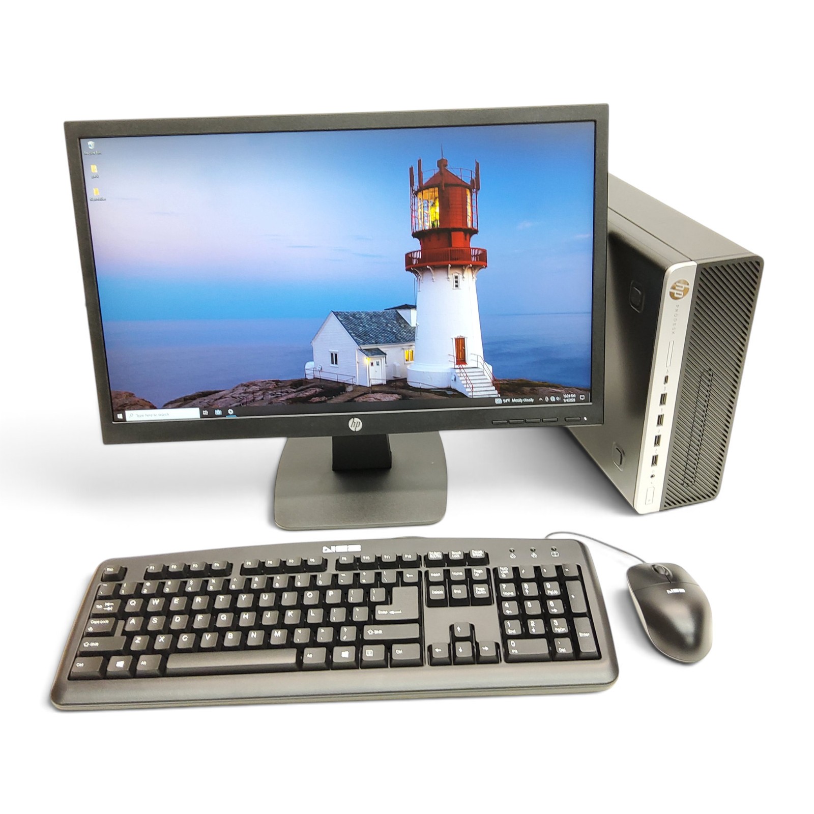 HP ProDesk G5 6-Core i5-9500 16GB RAM 512GB NVMe SSD Wi-Fi + NEW 22" FHD Monitor