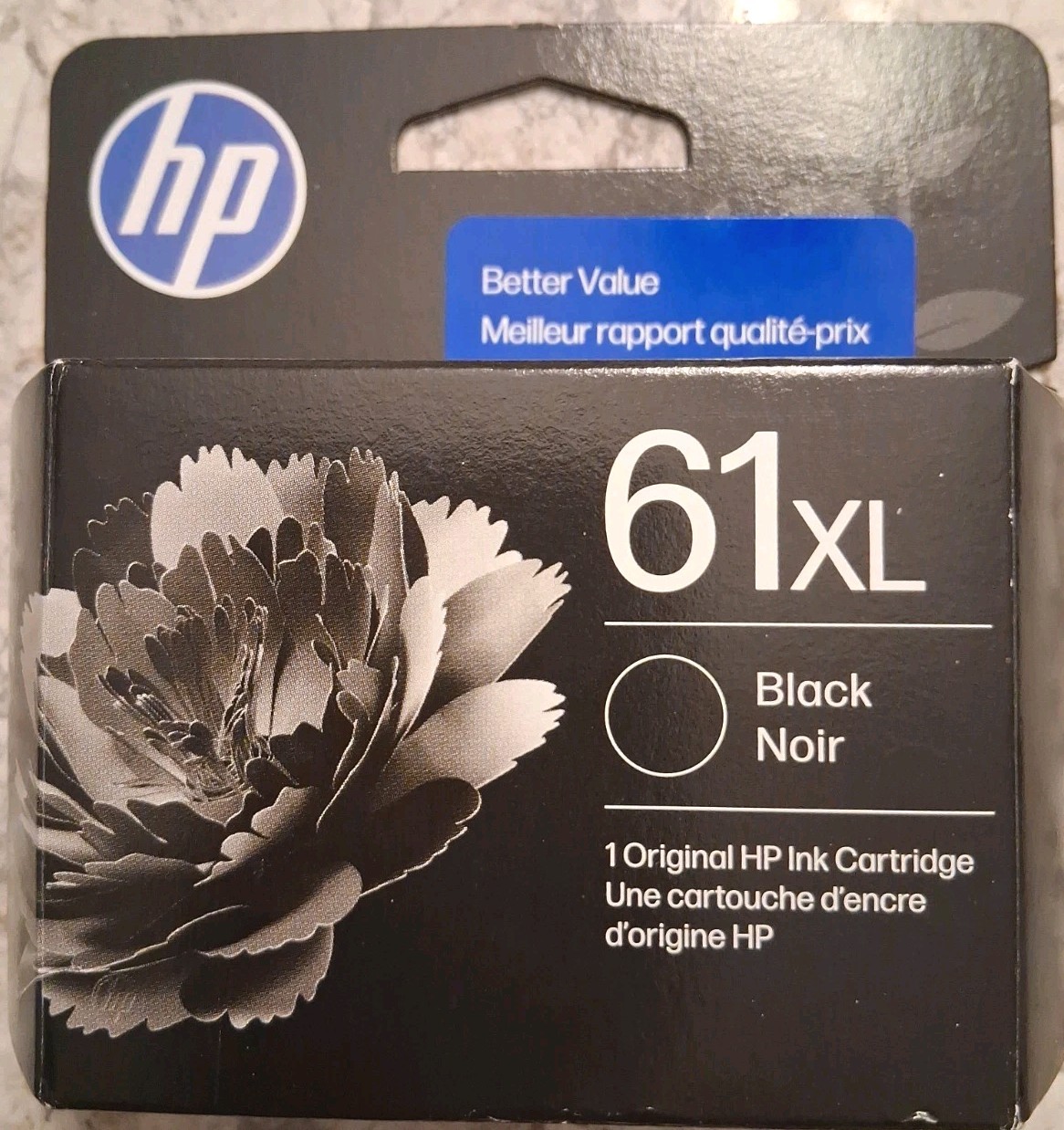 HP 61XL BLACK GENUINE INK CARTRIDGE  EXP 08/27- 01/28. BRAND NEW. 