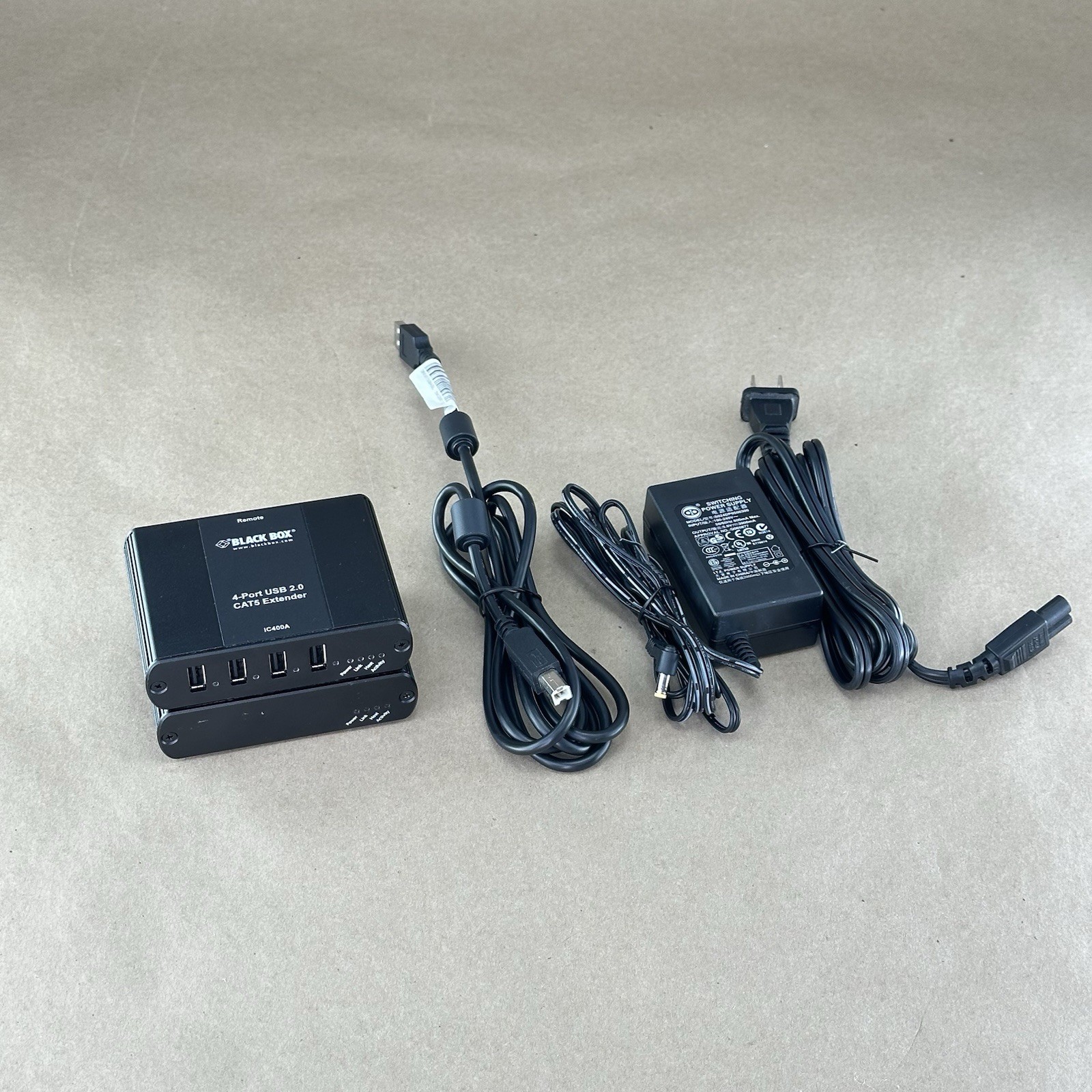 Black Box 4 Port USB 2.0 Extender Kit IC400A – Used