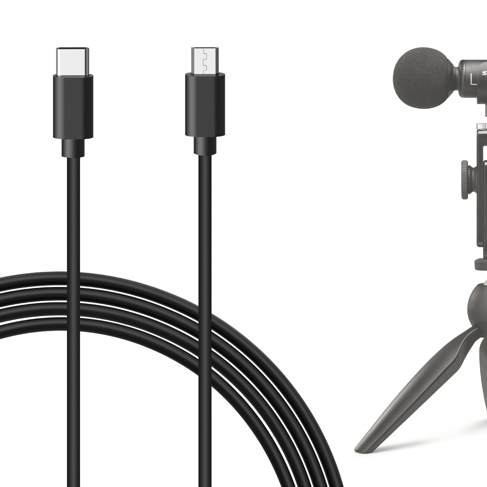 Geekria Microphone Cables for Shure MV7, MV88+, MV5, MV51, MVi (6.5 ft)