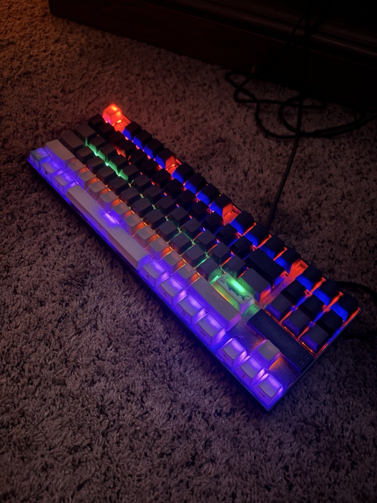 Redragon K556 Wired Mechanical Keyboard w/ Lubed Red Switches and Custom Keycaps