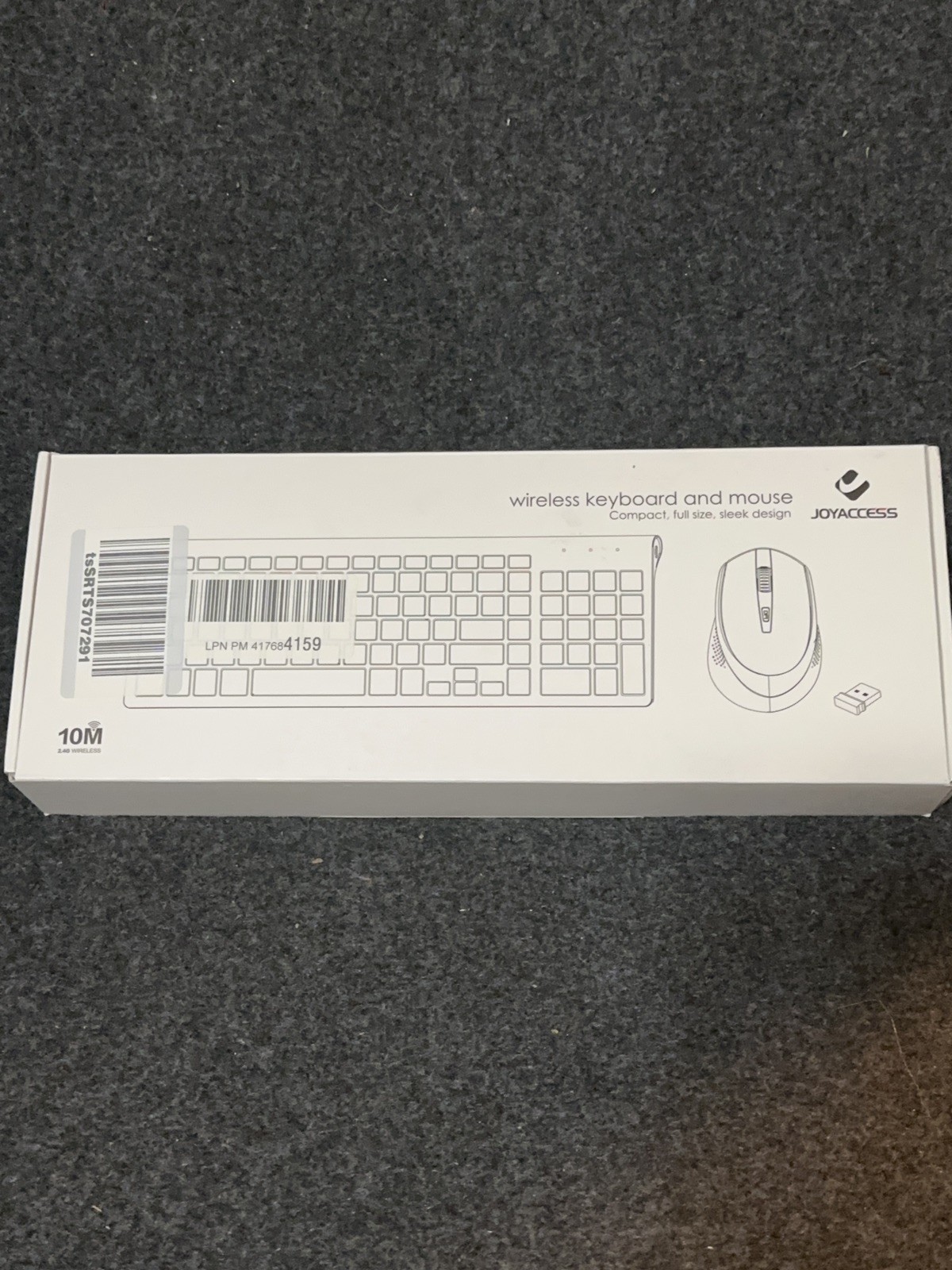 Joyaccess Wireless Quiet Slim Keyboard Mouse SET - white brand new