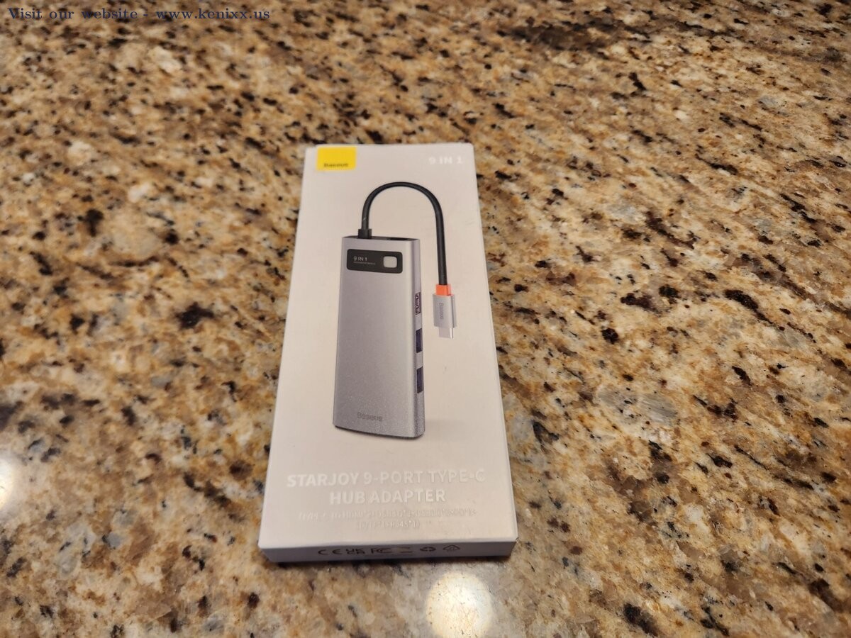 Baseus Gray Starjoy High Performance 9 In 1 Type-C Port Hub Adapter