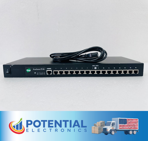 Digi PortServer TS 16 16Port Ethernet Terminal Srvr 50000854-01  🚚