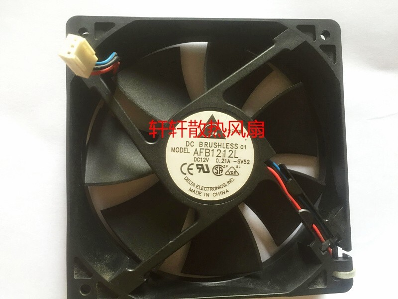 Delta AFB1212L 12025 12CM 0.21A power supply chassis double ball fan