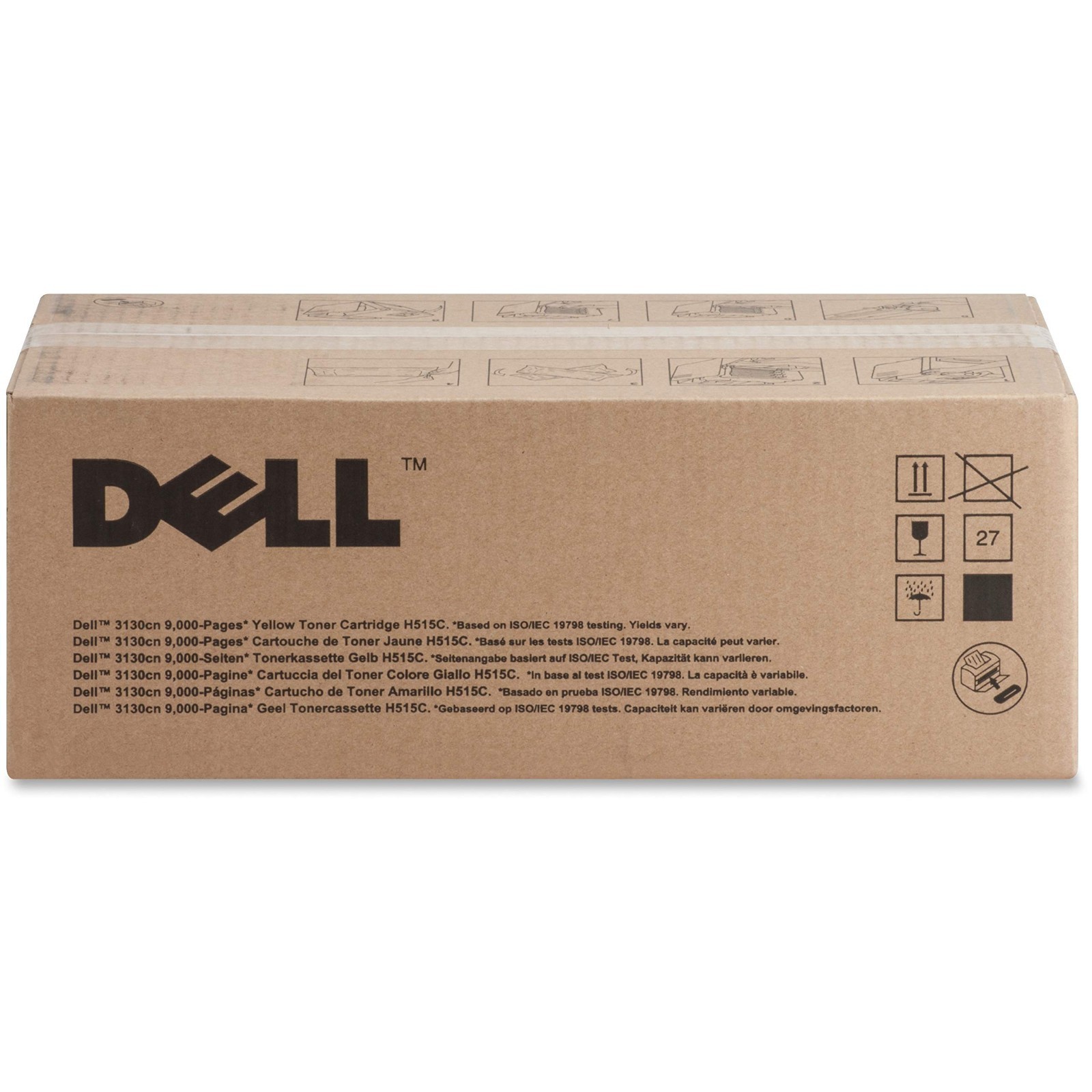 Genuine Dell 3130cn Yellow 9000 pages H515C Toner Cartridge