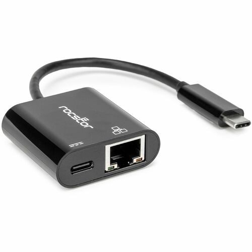 Rocstor Premium USB-C to Gigabit Ethernet with USB-C 100W Power Delivery PD 3.0