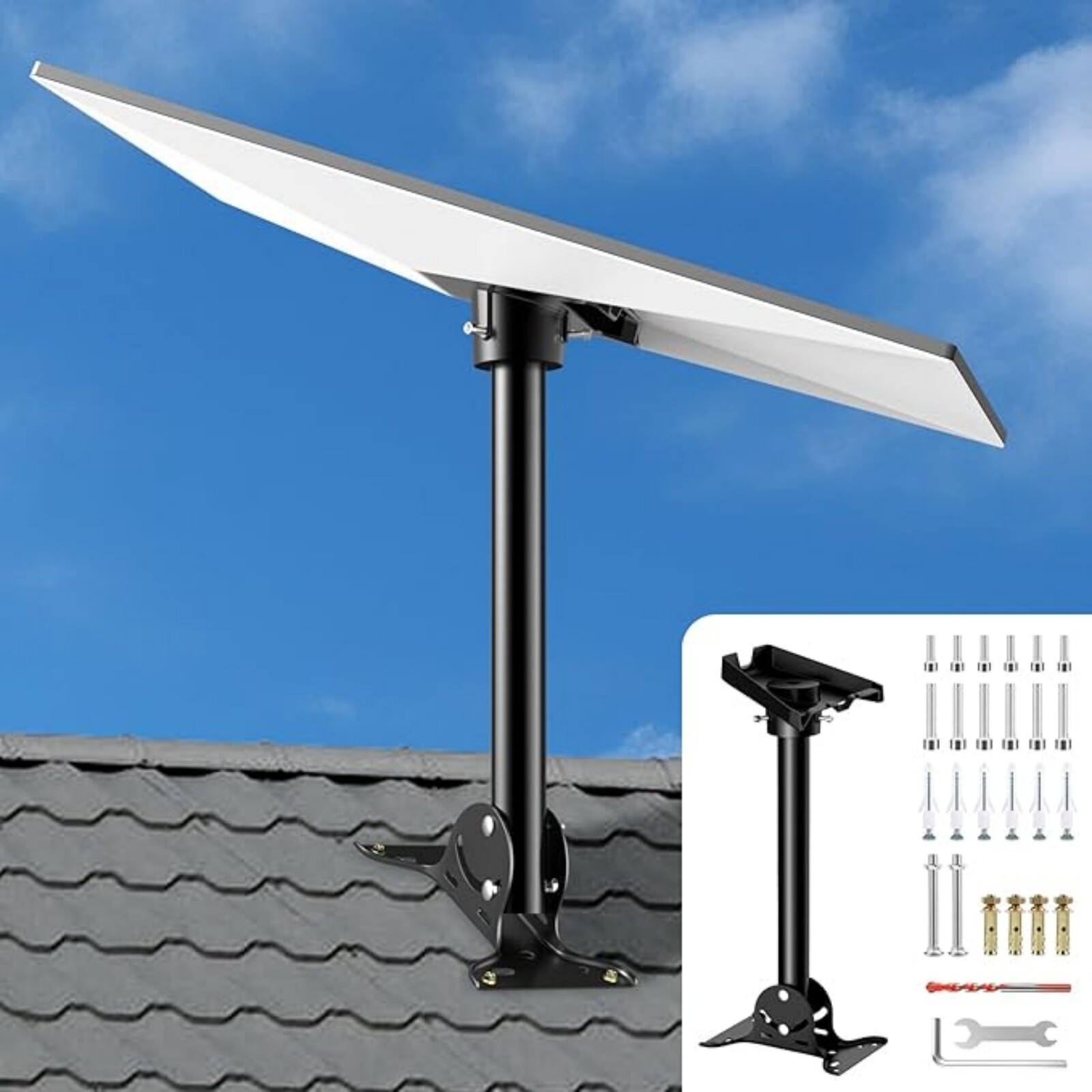Starlink Gen3 Mount Kit for Roof Adjustable Aluminium Alloy Carbon Steel Black