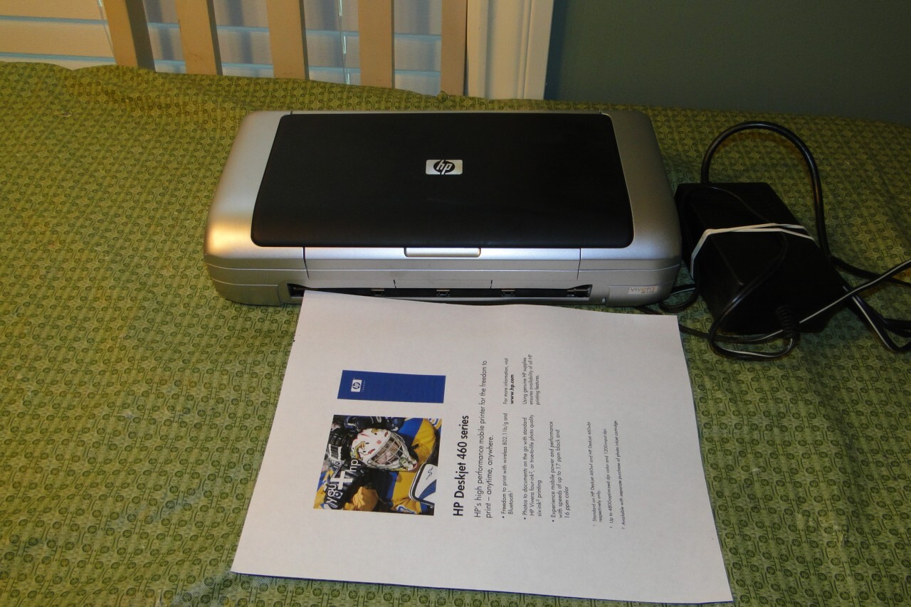 HP Deskjet 460 Standard Inkjet Mobile USB Printer