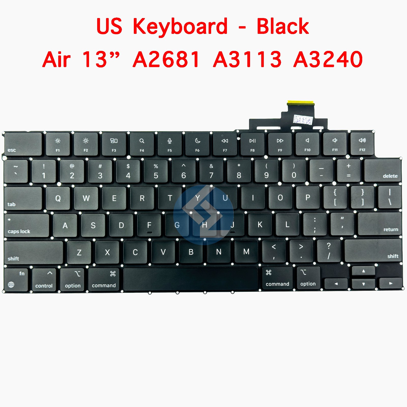 NEW US Black Keyboard for Apple MacBook Air 13" A2681 2022 A3113 M2 M3 M4