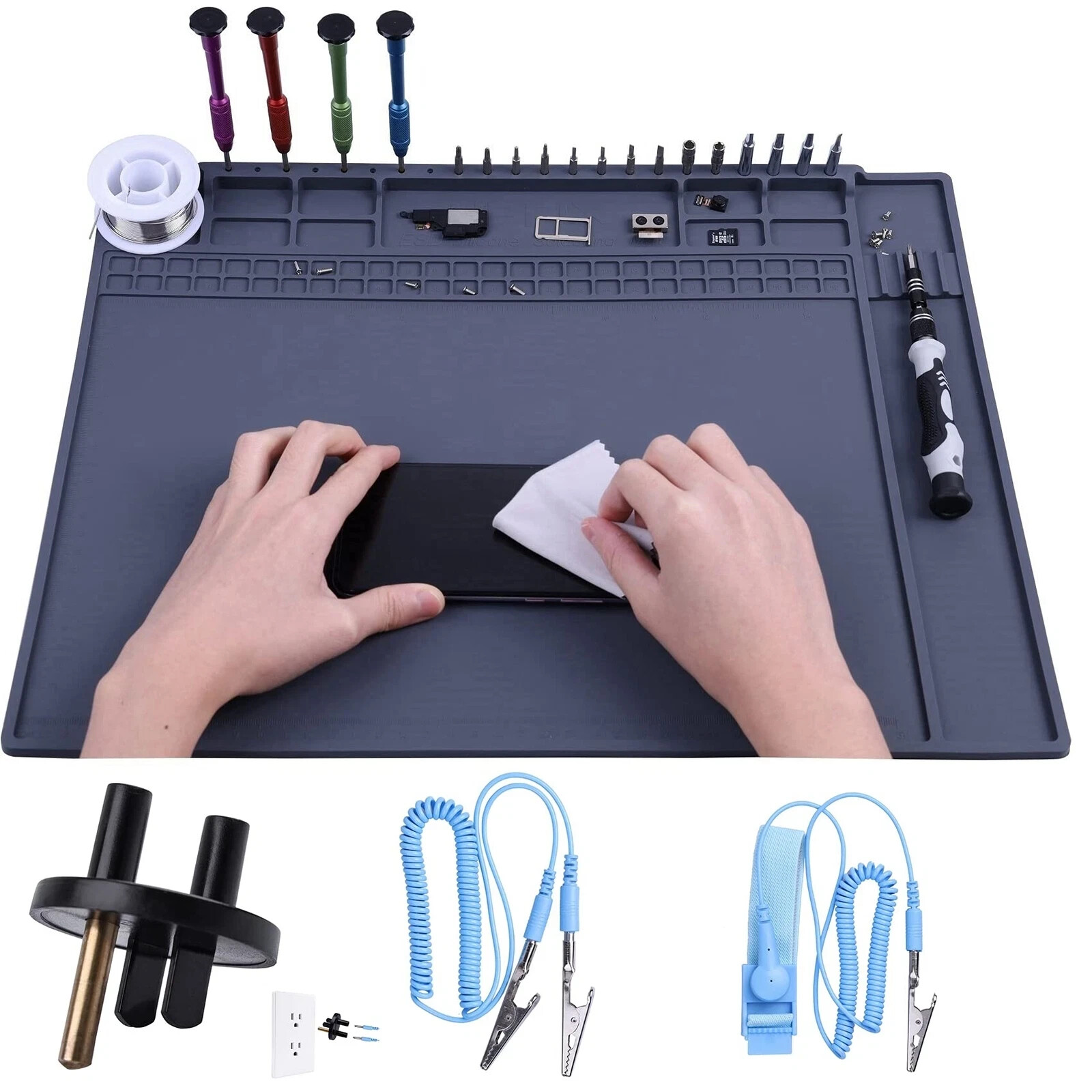 Premium Heat Resistant Anti Static Mat For Computer Laptop Cellphone Electronics