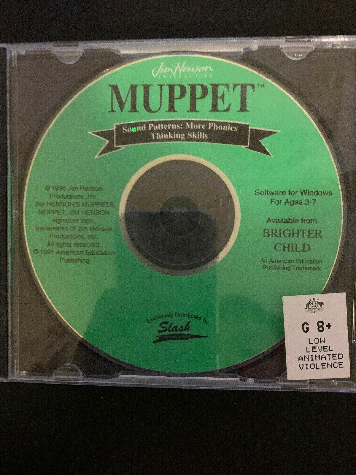 Jim Henson Interactive Muppet Sound Patterns: More Phonics 1995 **Rare**