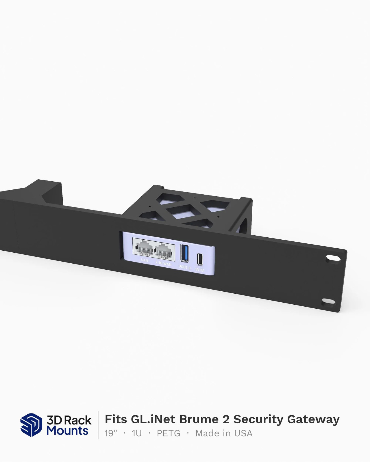 19" GL.iNet Brume 2 Security Gateway Rack Mount - 1U (Modular)