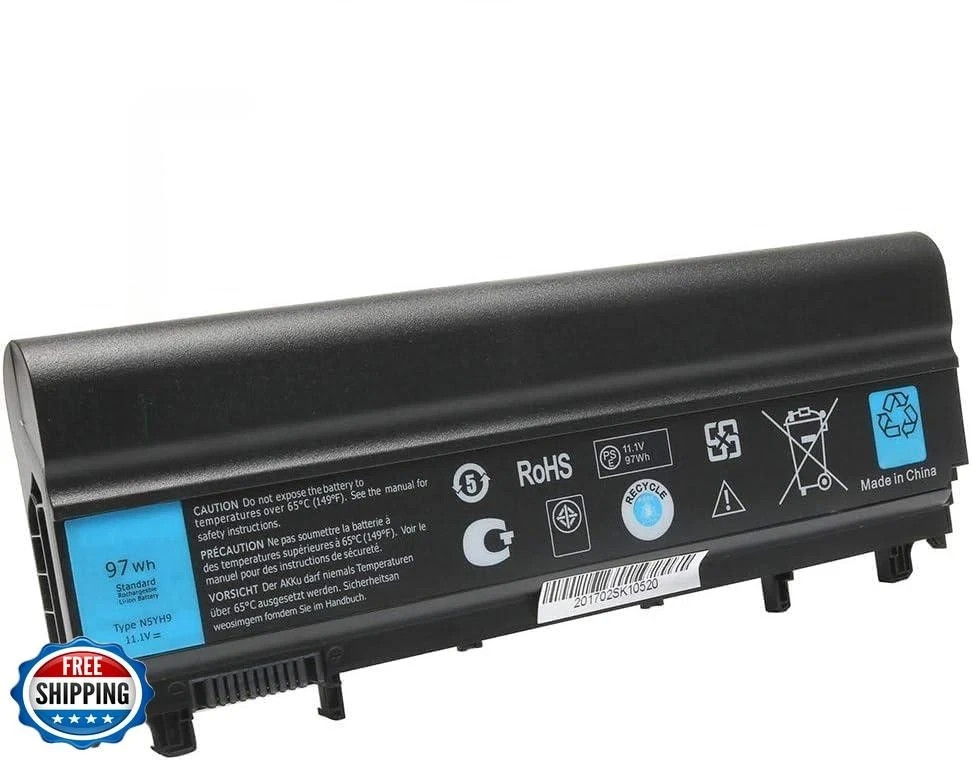 11.1V 97Wh New Laptop N5YH9 Battery for Dell Latitude E5540
