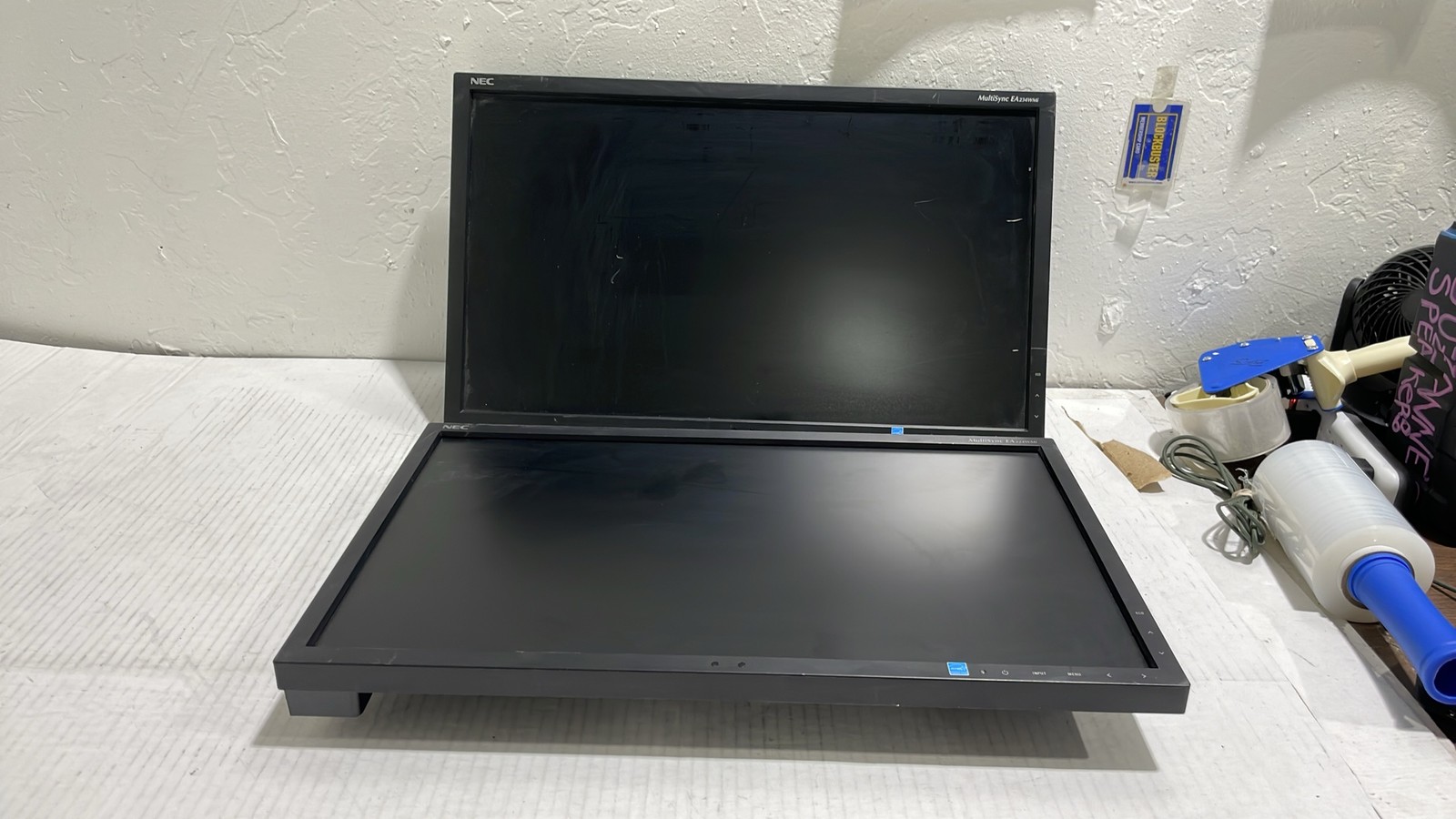 NEC MultiSync EA234WMi-BK 23" L2 & EA224WMi-BK L3 LCD Monitor No Stand Lot Of 2