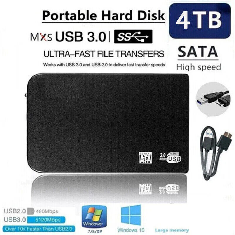 2-4TB USB3.0 Mobile Hard Disk Drive Disk High-speed Transmission Hard Disk Drive
