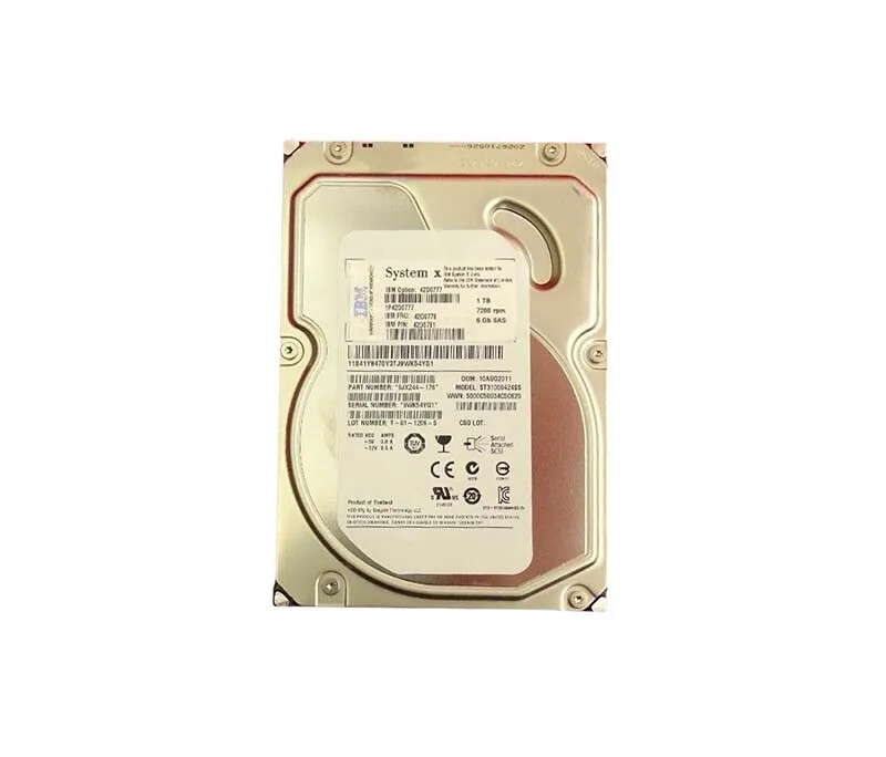 IBM 1TB 7.2K 6Gbps NL SAS 3.5" HS HDD 42D0777 42D0781 42D0778