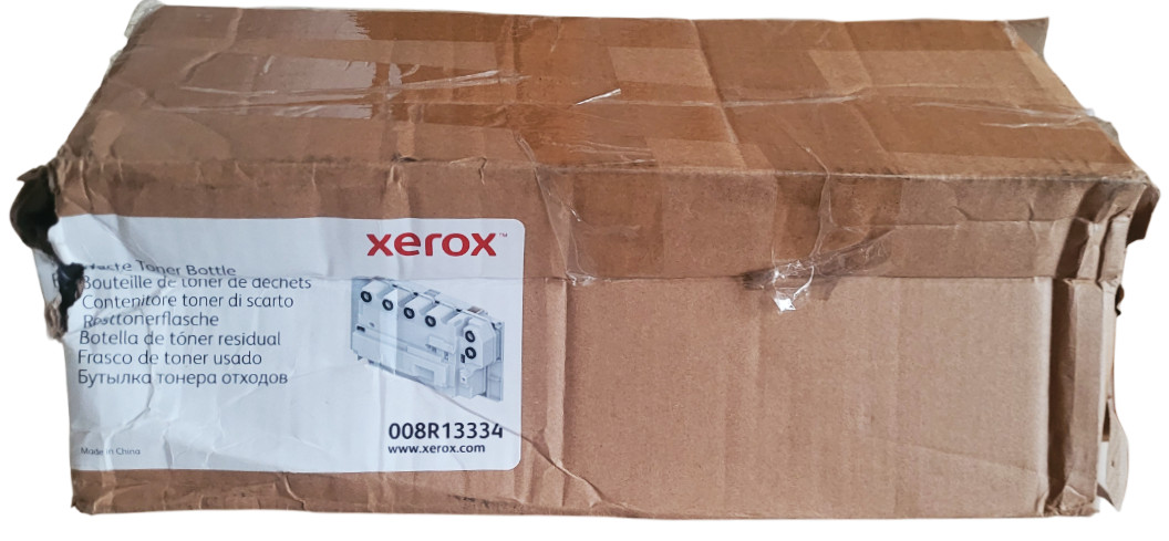 Xerox 008R13334 Waste Toner Bottle New With Open Deformed Ripped Box