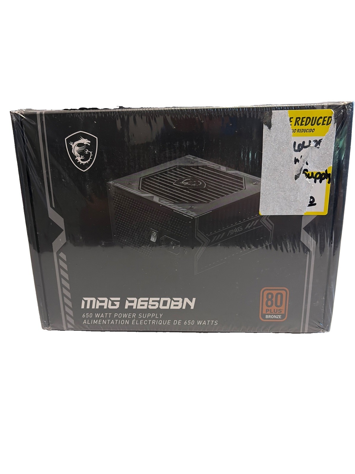 MSI MAG A650BN 650W ATX 80+ BRONZE Power Supply PSU