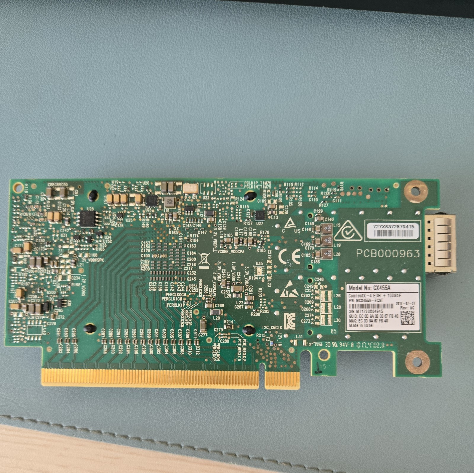 Mellanox CX455A ConnectX-4 VPI Adapter Card (MCX455A-ECAT)