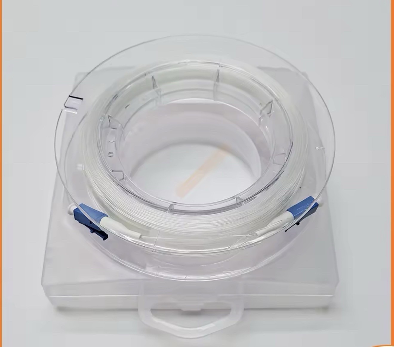 LC-LC G657A2 Transparent Invisible Fiber Optic Patch Cable Single Mode - 10m