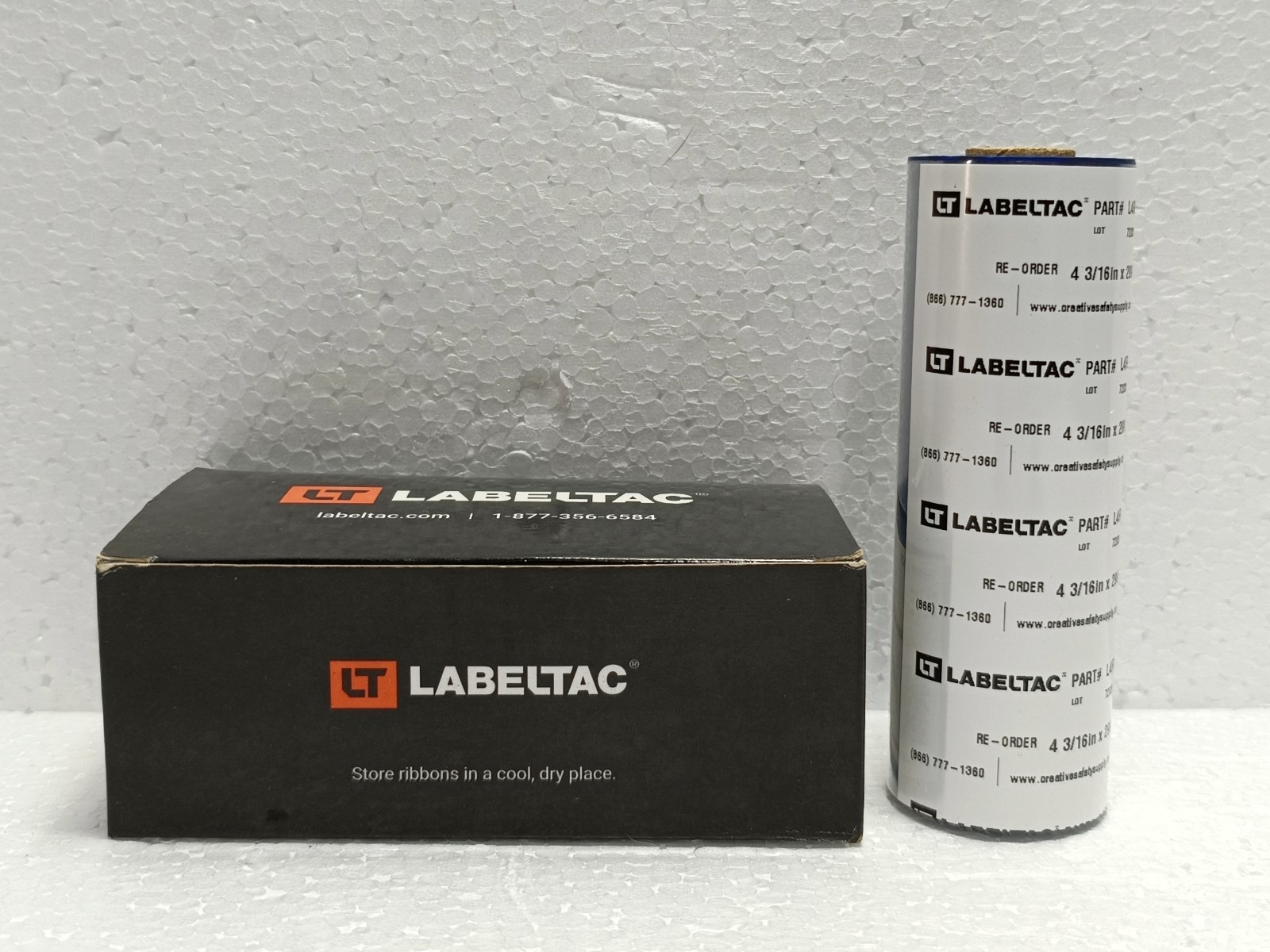 LabelTac L4R07 Print Ribbon 4.33" x 299' Blue | New – open box