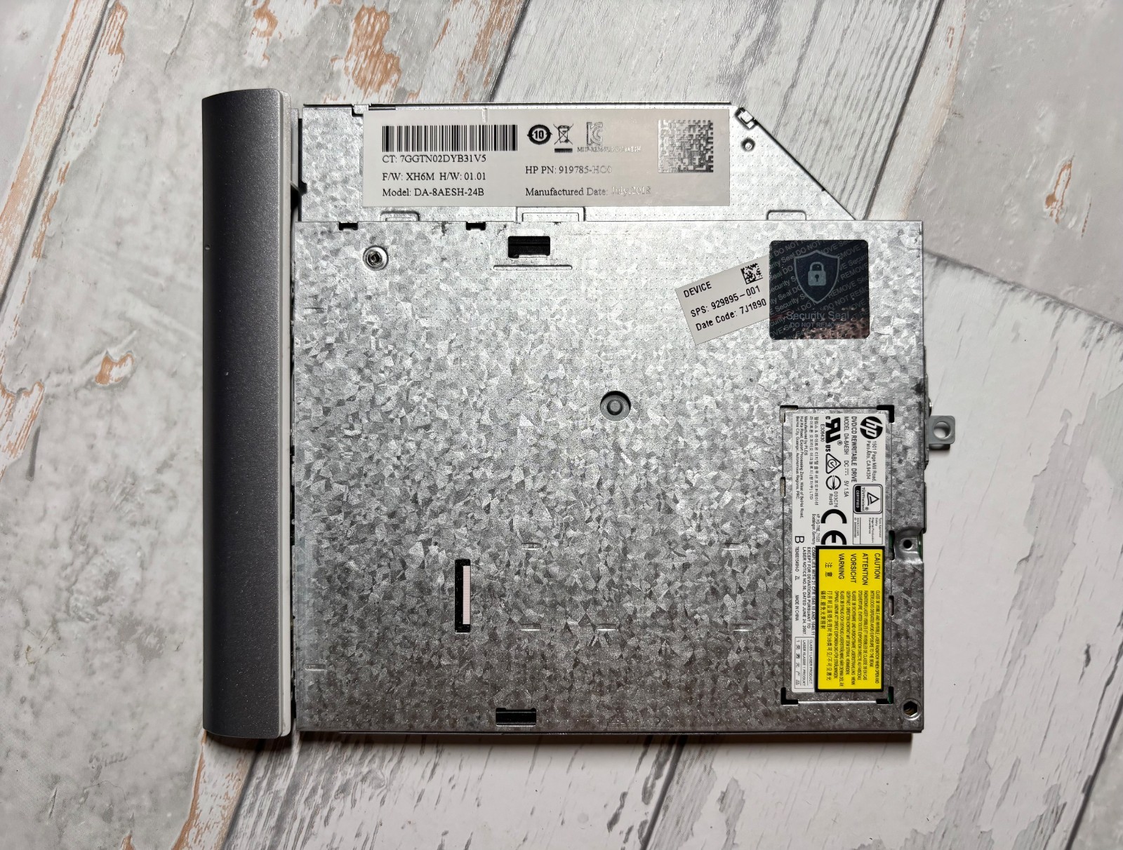 HP 255 G6 DVD RW Writer SATA 9.5mm DA-8AESH-24B Optical Drive 929895-001 OEM
