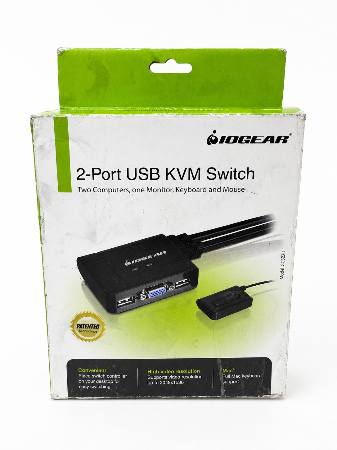 IOGEAR GCS22U KVM Switch - 2-Port USB - P/N P11060-b