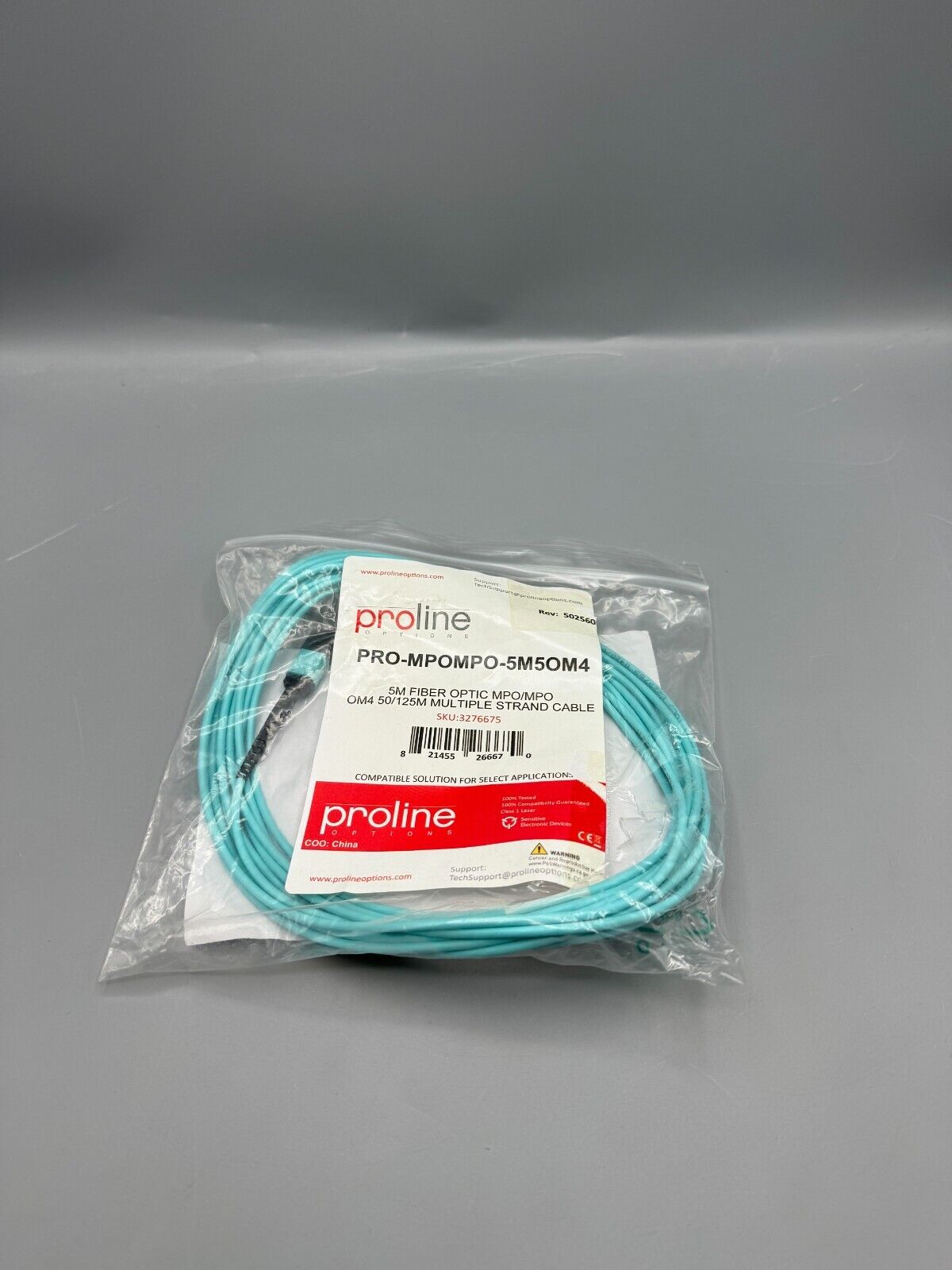 Proline PRO-MPOMPO-5M5OM4 5M Fiber Optic Multiple Strand Cable 3276675
